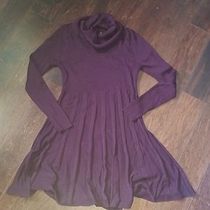 CK purple sweater dress NWOT